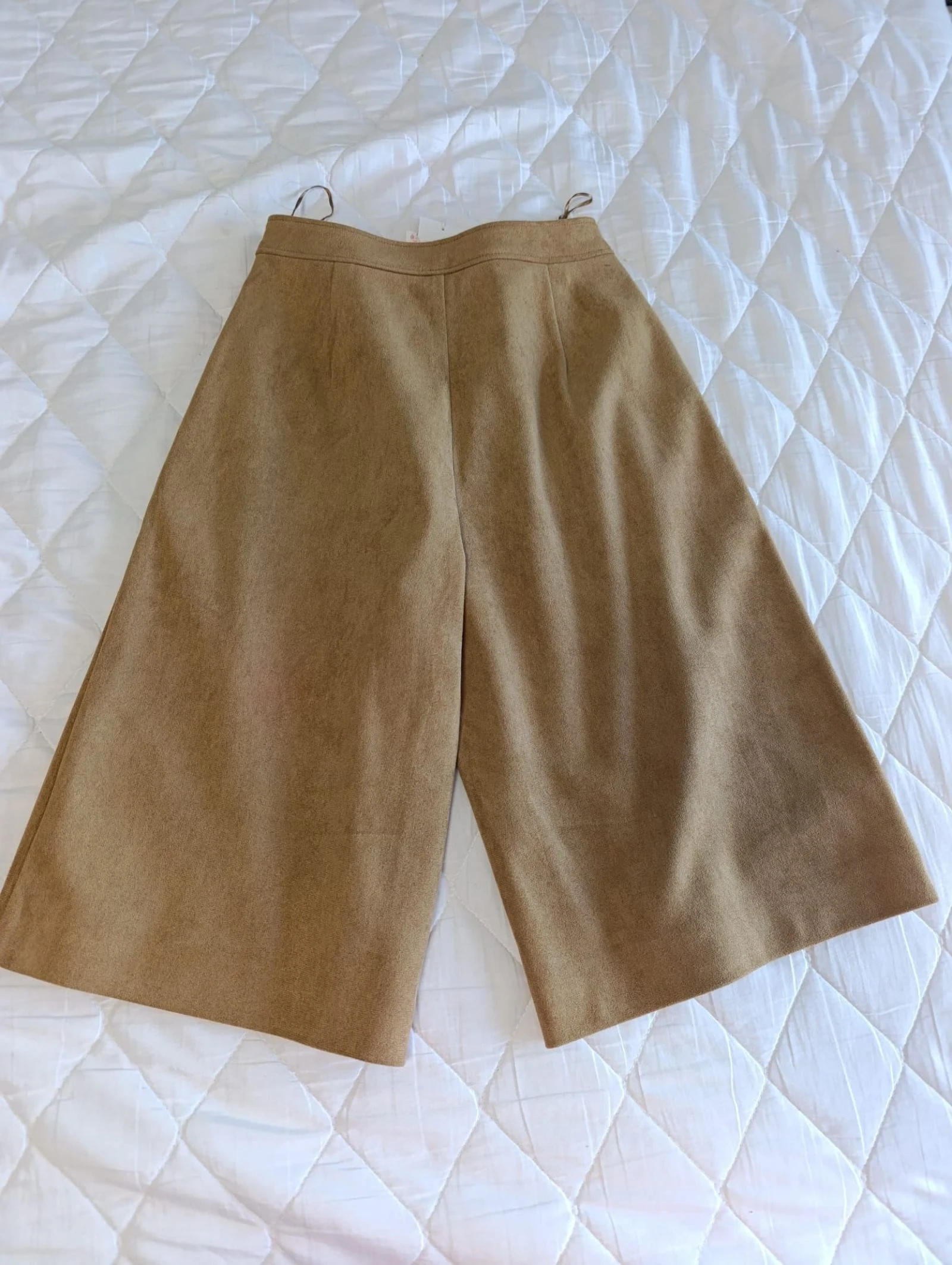 Bermudas largas Zara efeito couro tamanho P – photo 6